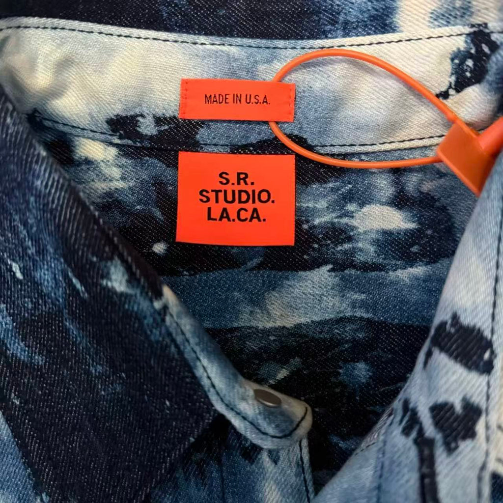 Sterling Ruby S.R.STUDIO.LA.CA. Indigo Bleach SHirt