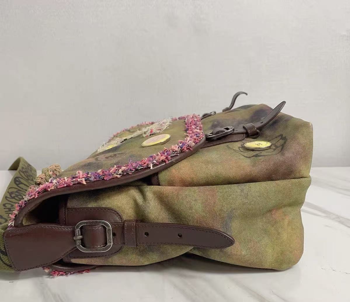 Chanel 2015 Graffiti  Canvas Messenger Bag