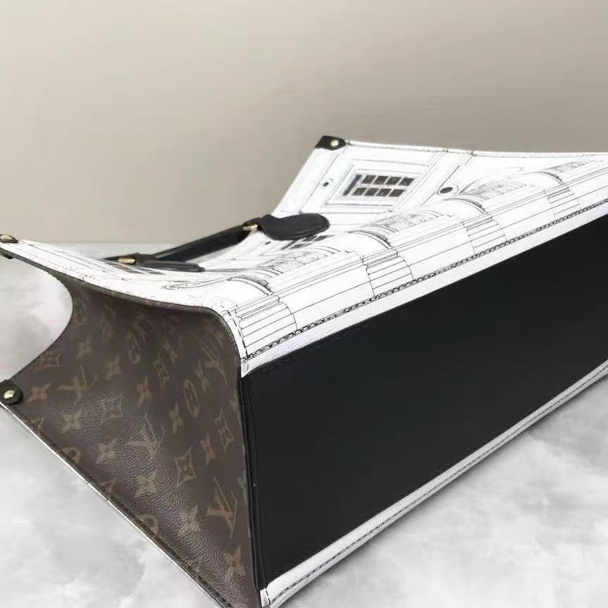 Louis Vuitton Fornasetti 2021 On‑The‑Go MM Tote Bag