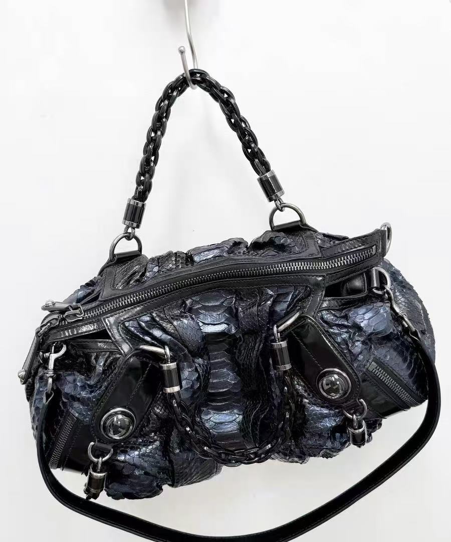 Gucci 09FW Python Galaxy Handle Bag