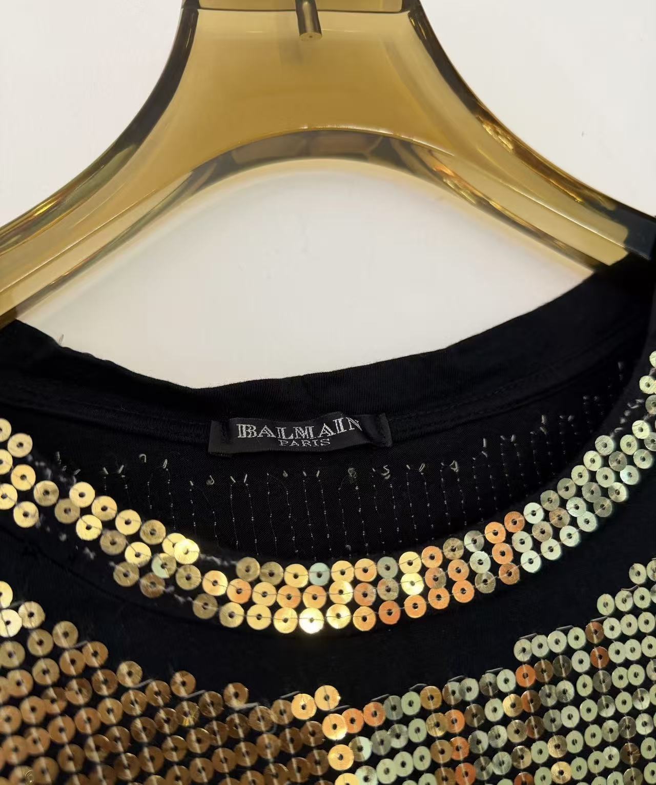 Balmain  Sequin Long Sleeve Shirt