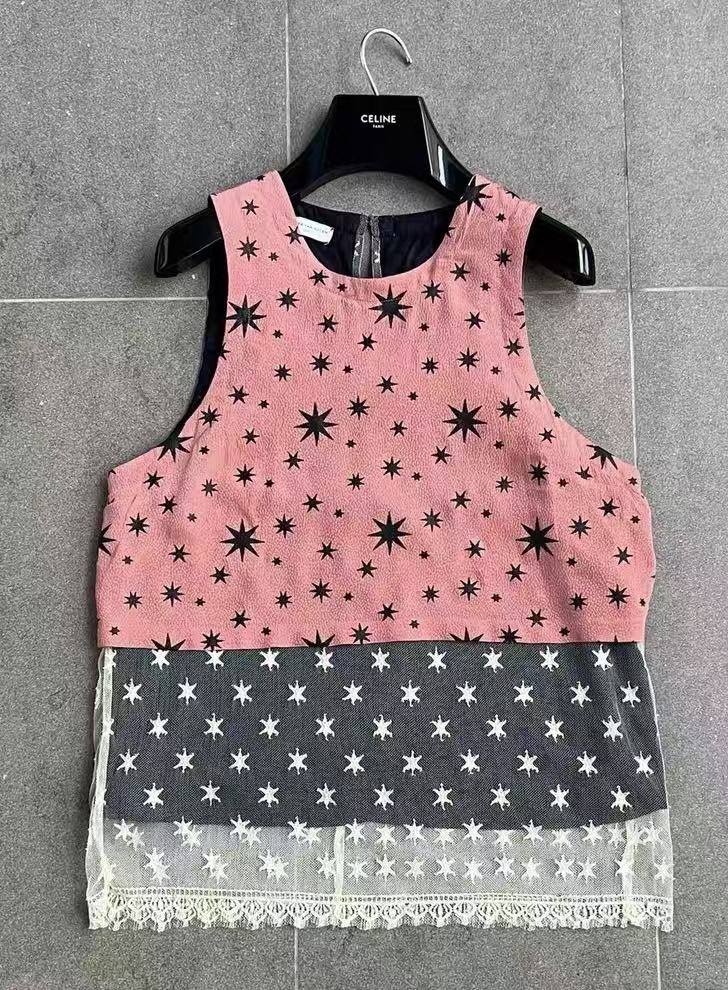 Dries Van Noten Star Motif Tank Top