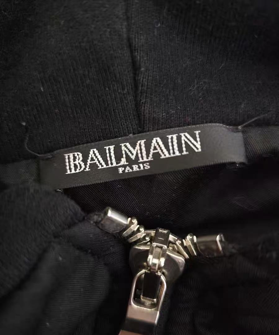 balmain homme bulletproof vest hoodie
