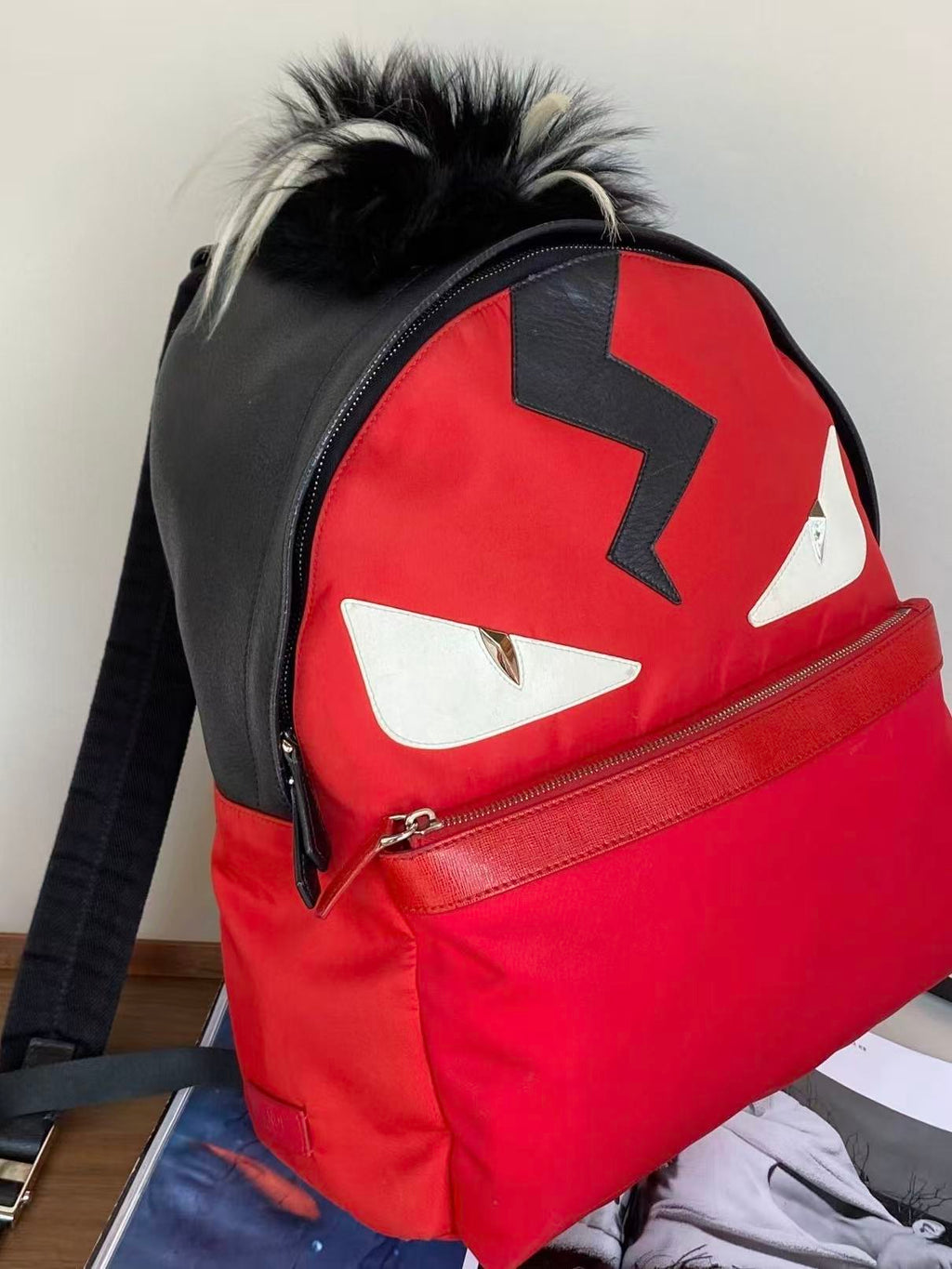 Fendi Monster Nylon Backpack