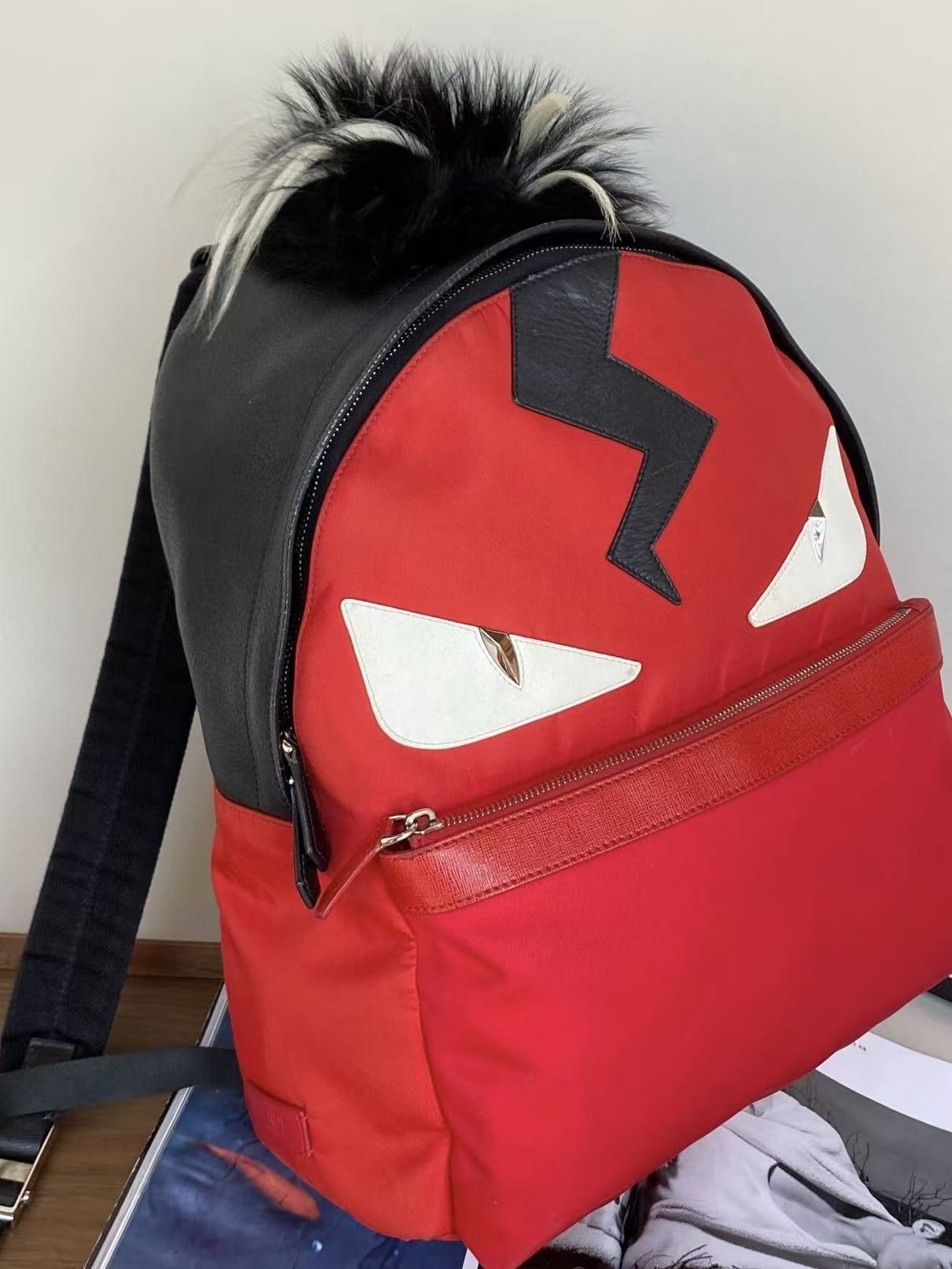 Fendi Monster Nylon Backpack
