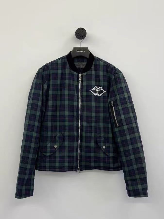 Chrome Hearts Matty Boy Plaid Bomber Jacket
