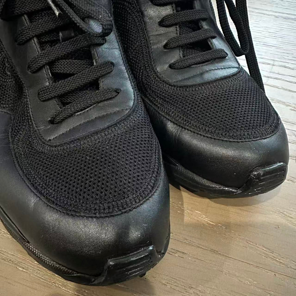 Chanel Black Hi Top Sneaker