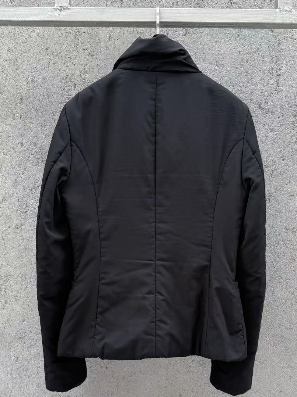 Hussein Chalayan 00s Ruffle Collar Insulated Lightweight Jacket