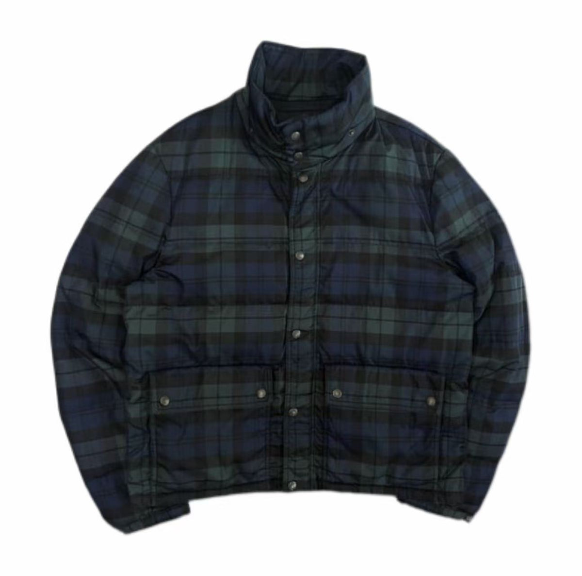 Prada Sports Plaid Puffer Jacket