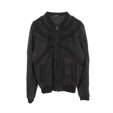 Dolce & Gabbana Macrame Embroidered Bomber Jacket