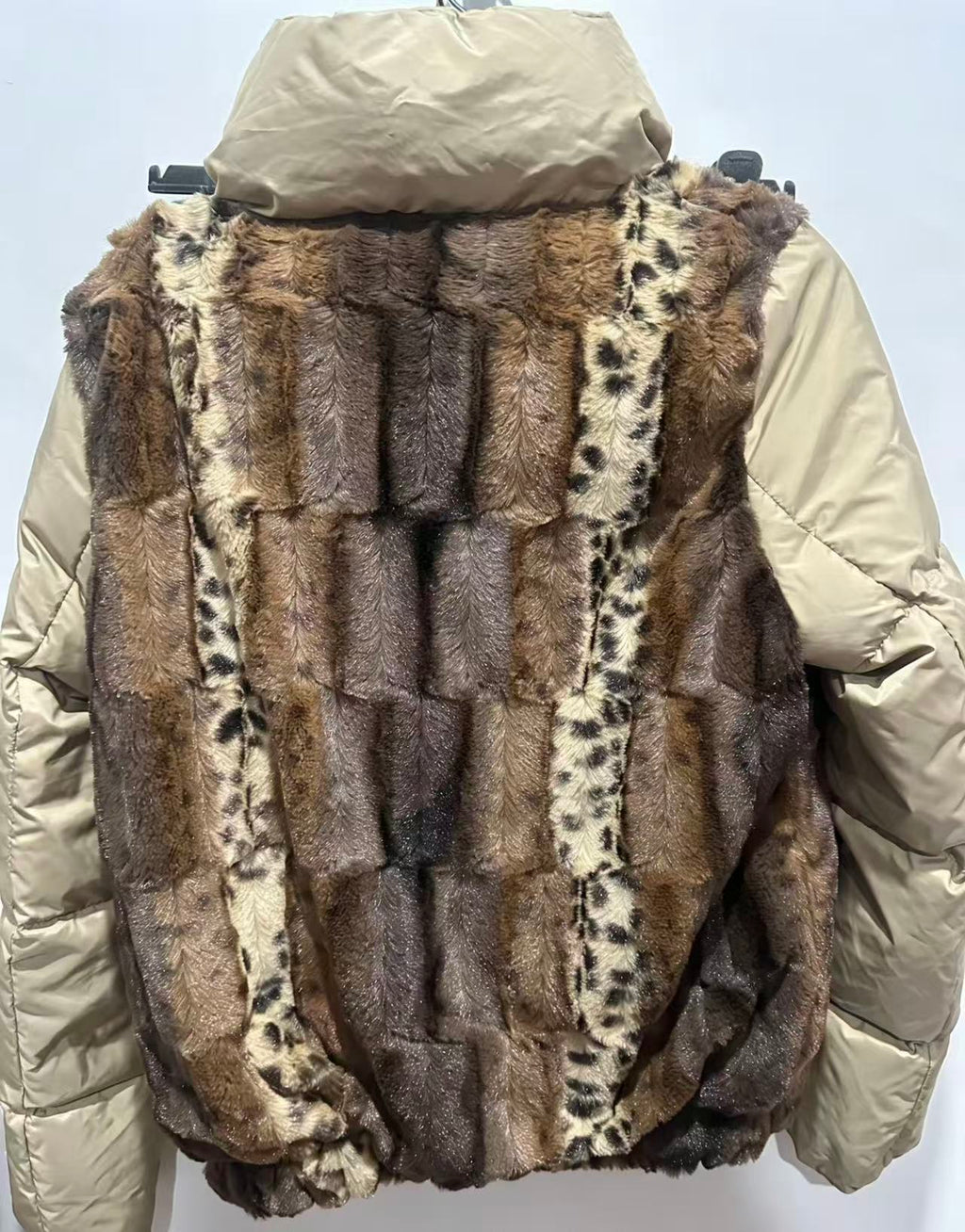 Alexander Mcqueen Leopard Print Faux Fur Jacket
