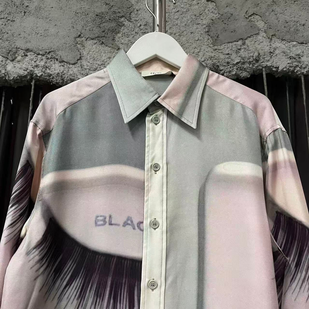 Celine Eyelash Print Shirt