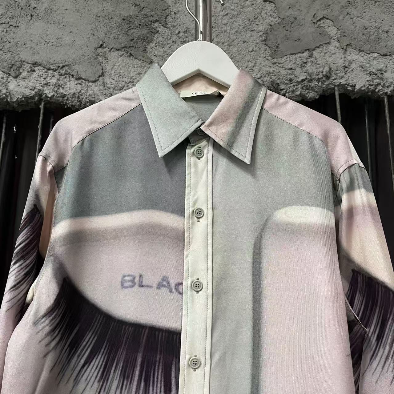 Celine Eyelash Print Shirt