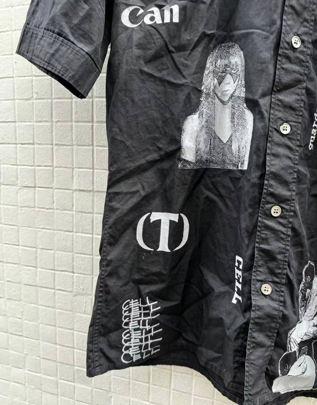 Raf Simons 03SS Consumed Graphic Button Shirt