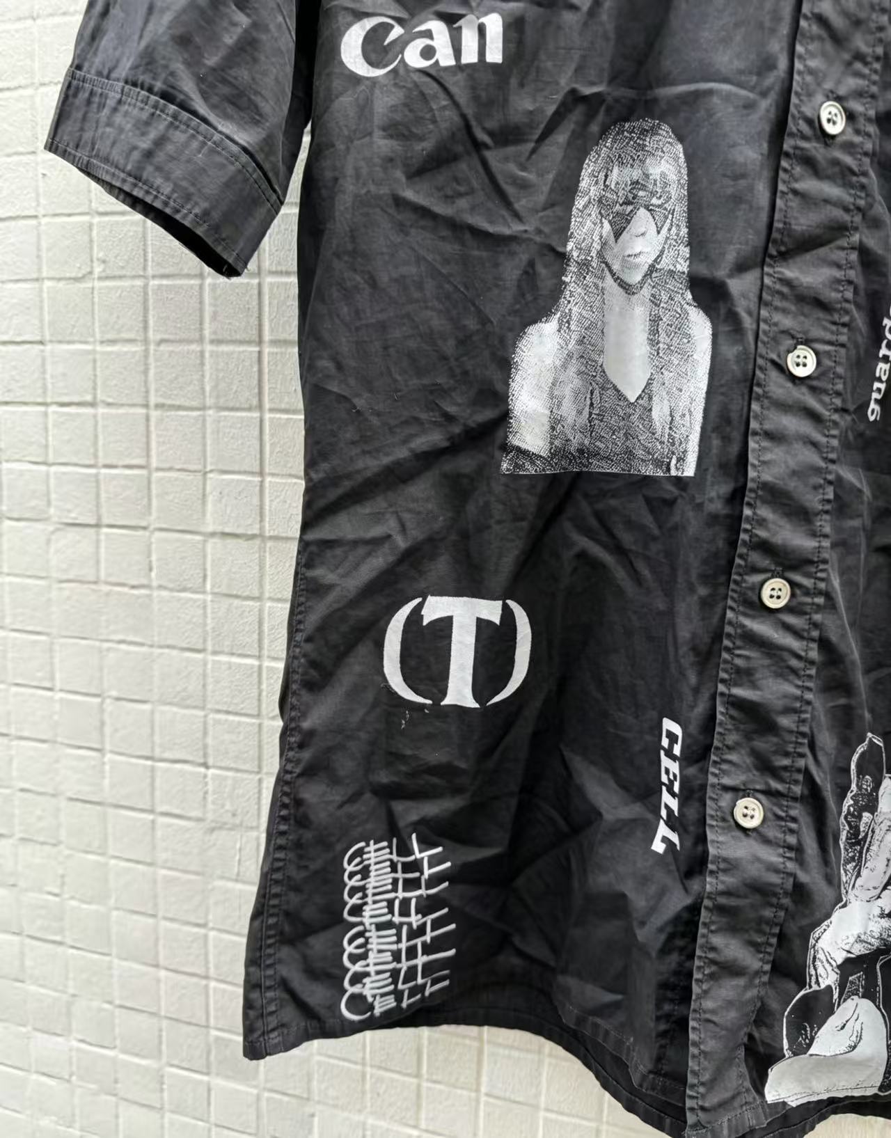 Raf Simons 03SS Consumed Graphic Button Shirt