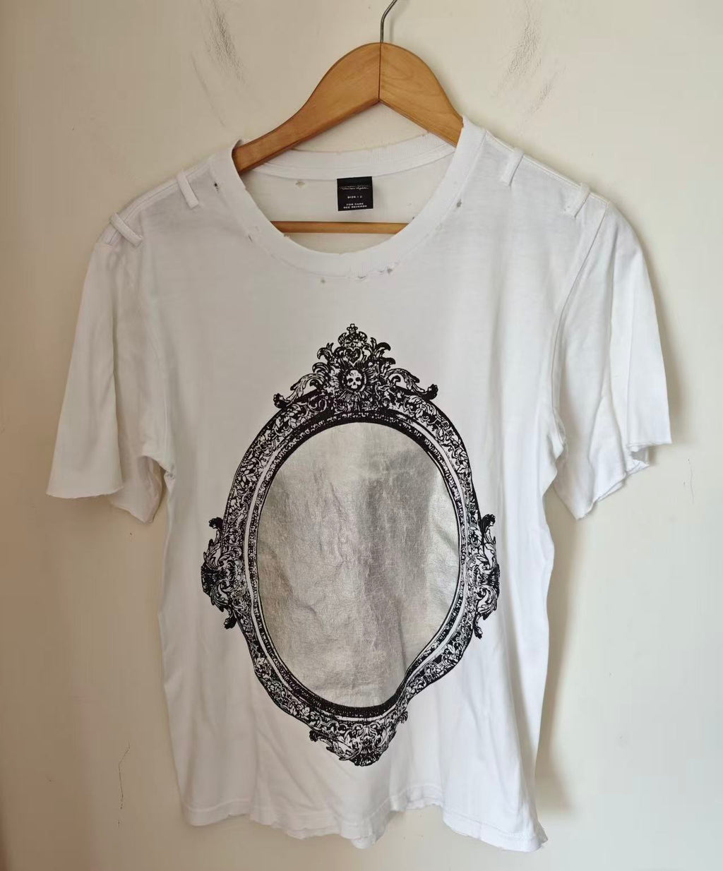 Number Nine 06SS Mirror Frame Distressed T‑Shirt