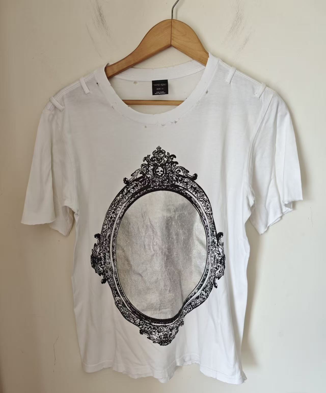 Number Nine 06SS Mirror Frame Distressed T‑Shirt