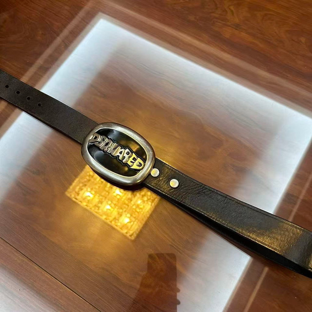 Dsquared2 Logo Buckle Leather Belt