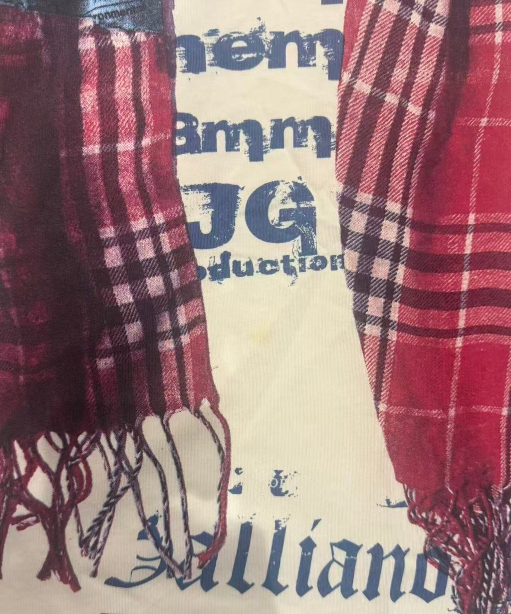 John Galliano Scarf Print Shirt