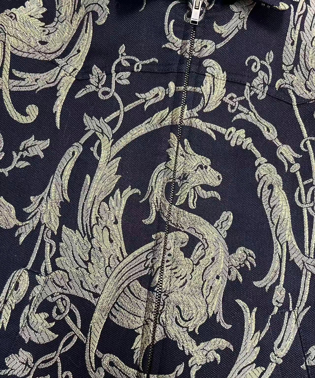 Saint Laurent 15SS Golden Dragon Embroidered Blouson Jacket