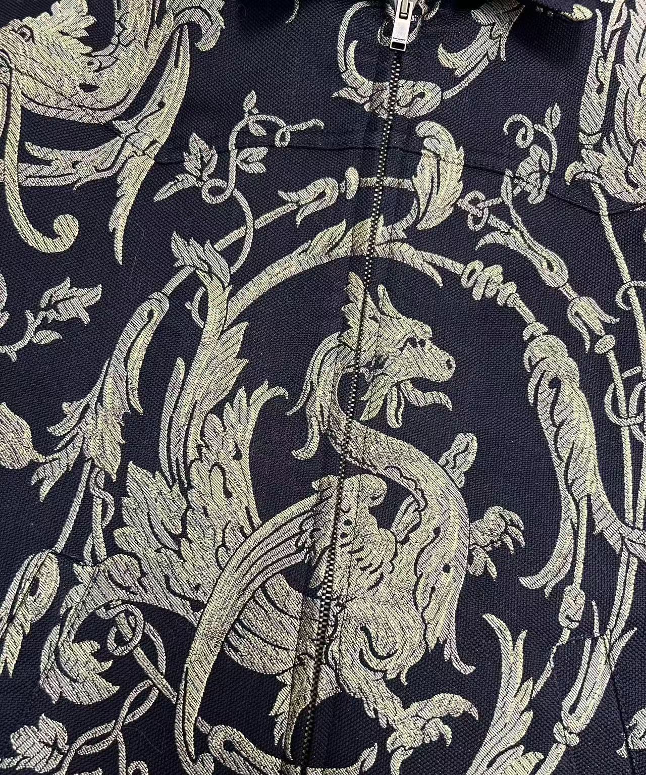 Saint Laurent 15SS Golden Dragon Embroidered Blouson Jacket