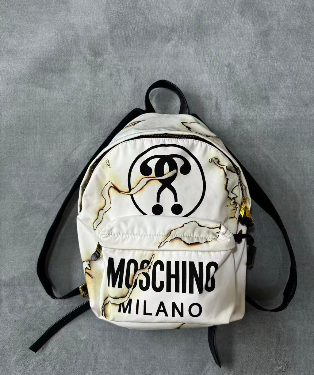 Moschino 14FW Cigarette Burn Backpack