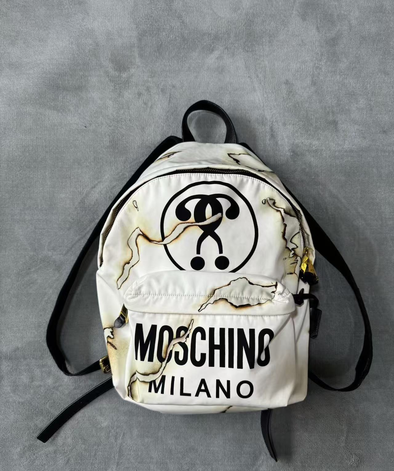 Moschino 14FW Cigarette Burn Backpack