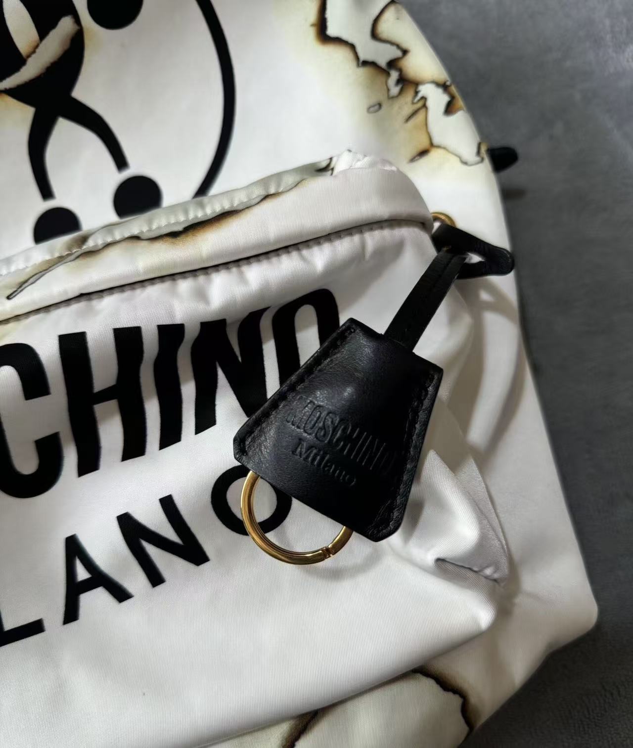 Moschino 14FW Cigarette Burn Backpack