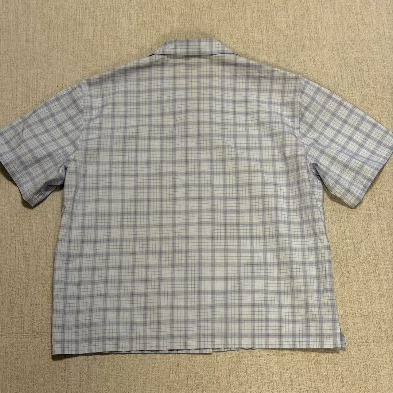 Miu Miu 20AW Check fil-à-fil cat-print shirt