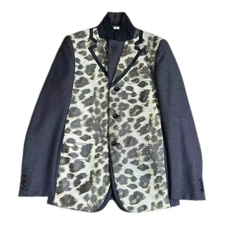 COMME des GARCONS 09AW Leopard Print Wool Jacket