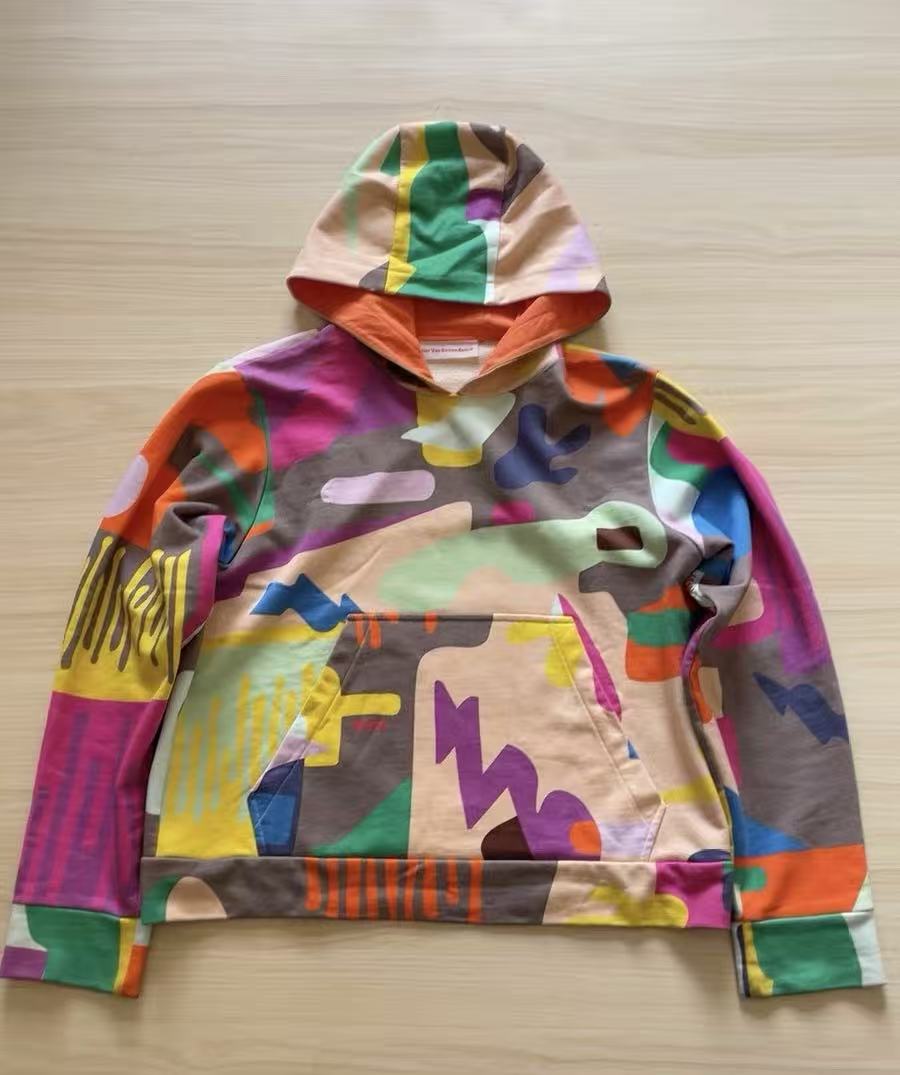 Walter Van Beirendonck 19AW Multi-color Drip Print Hoodie