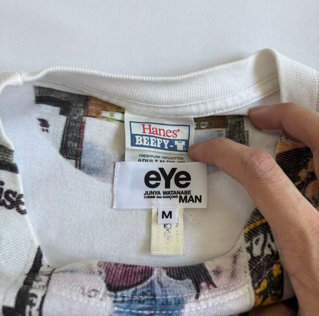 Junya Watanabe MAN eYe Poster Collage Print Short Sleeve Tee
