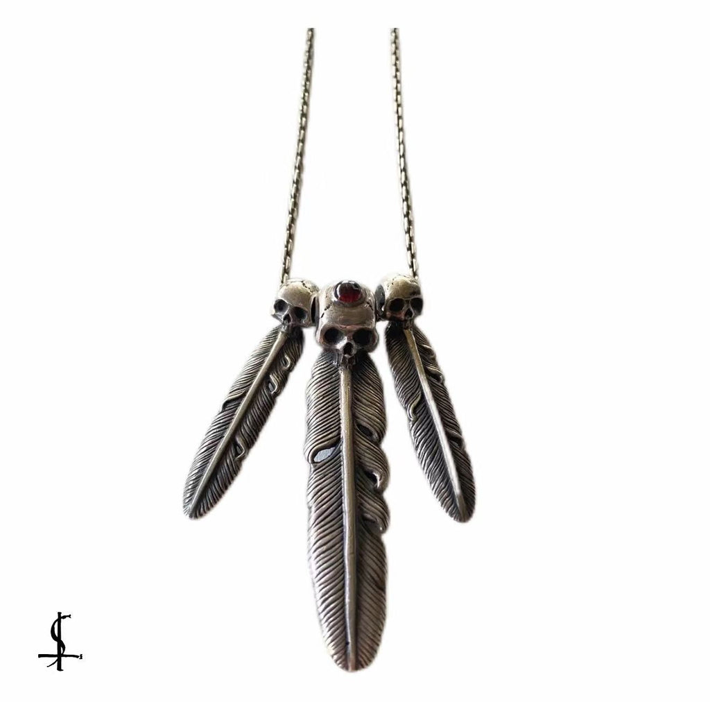 Number Nine 05AW Skull Silver Necklace