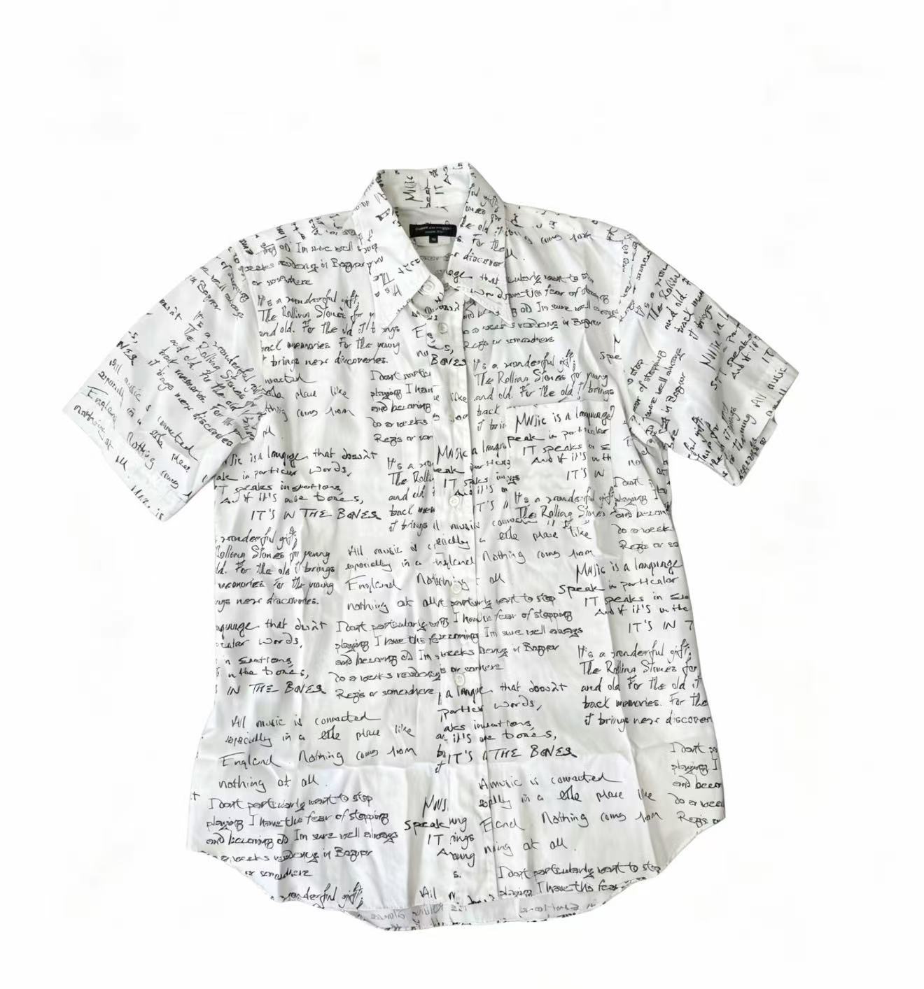 Comme des Garcons homme plus 05ss poem shirt
