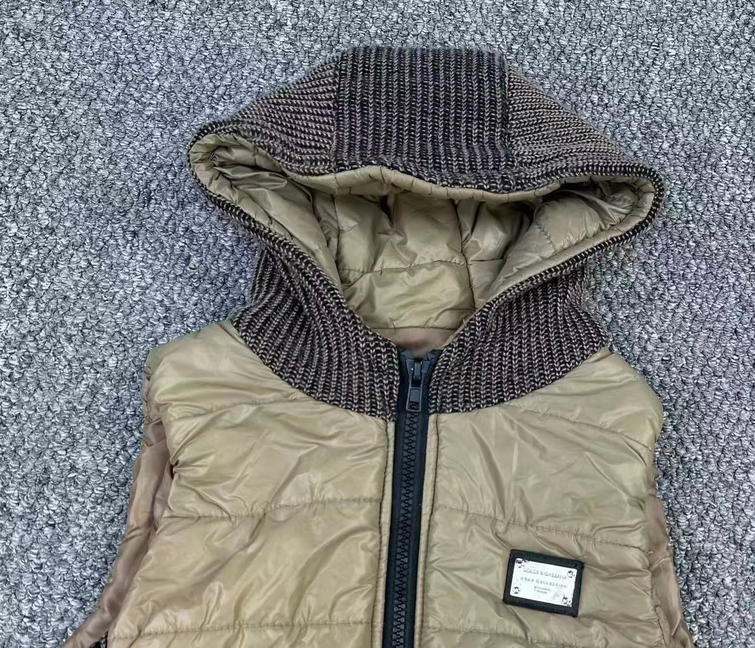 Dolce&Gabbana Knit-Paneled Down Vest