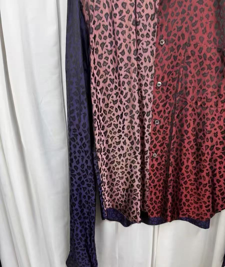 Comme Des Garcons Homme Plus 20AW Leopard Satin Shirt