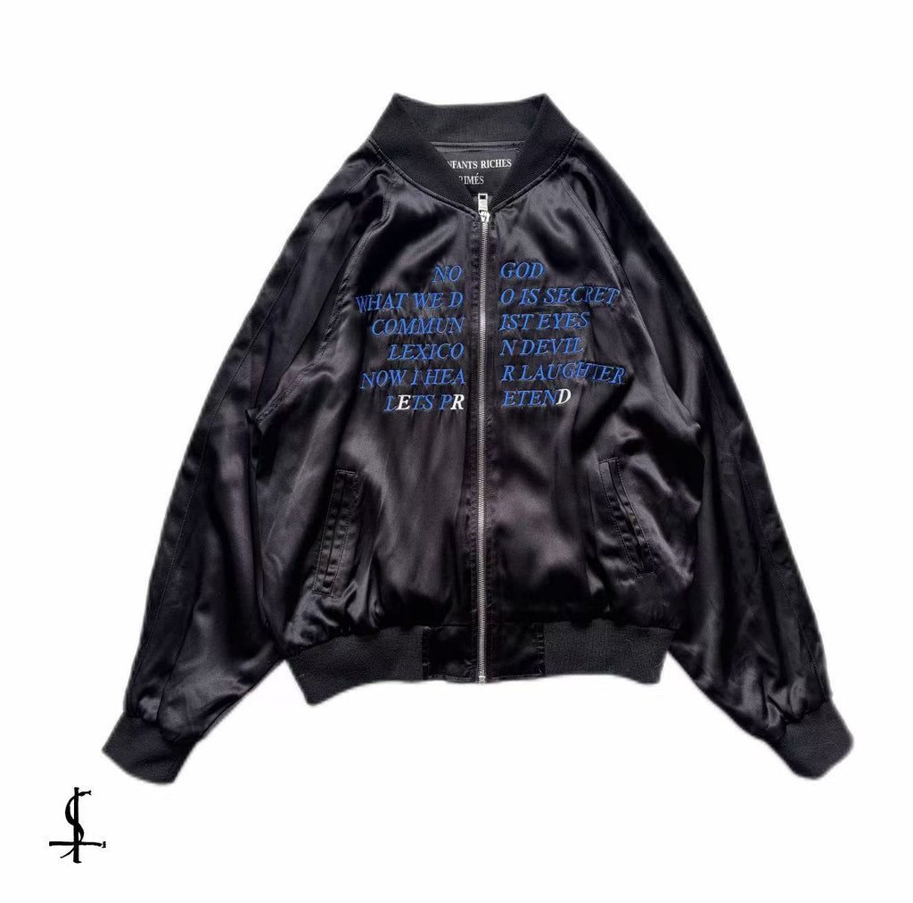 Enfants Riches Déprimés 17SS Germs Silk Bomber Jacket