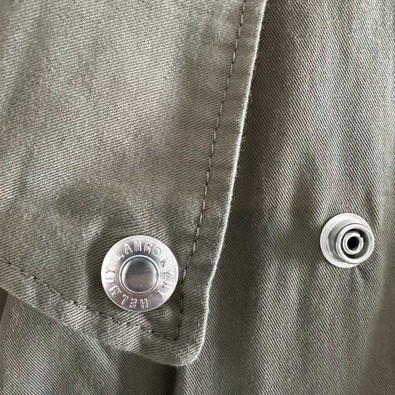 Helmut Lang 04ss Army green Biker Jacket