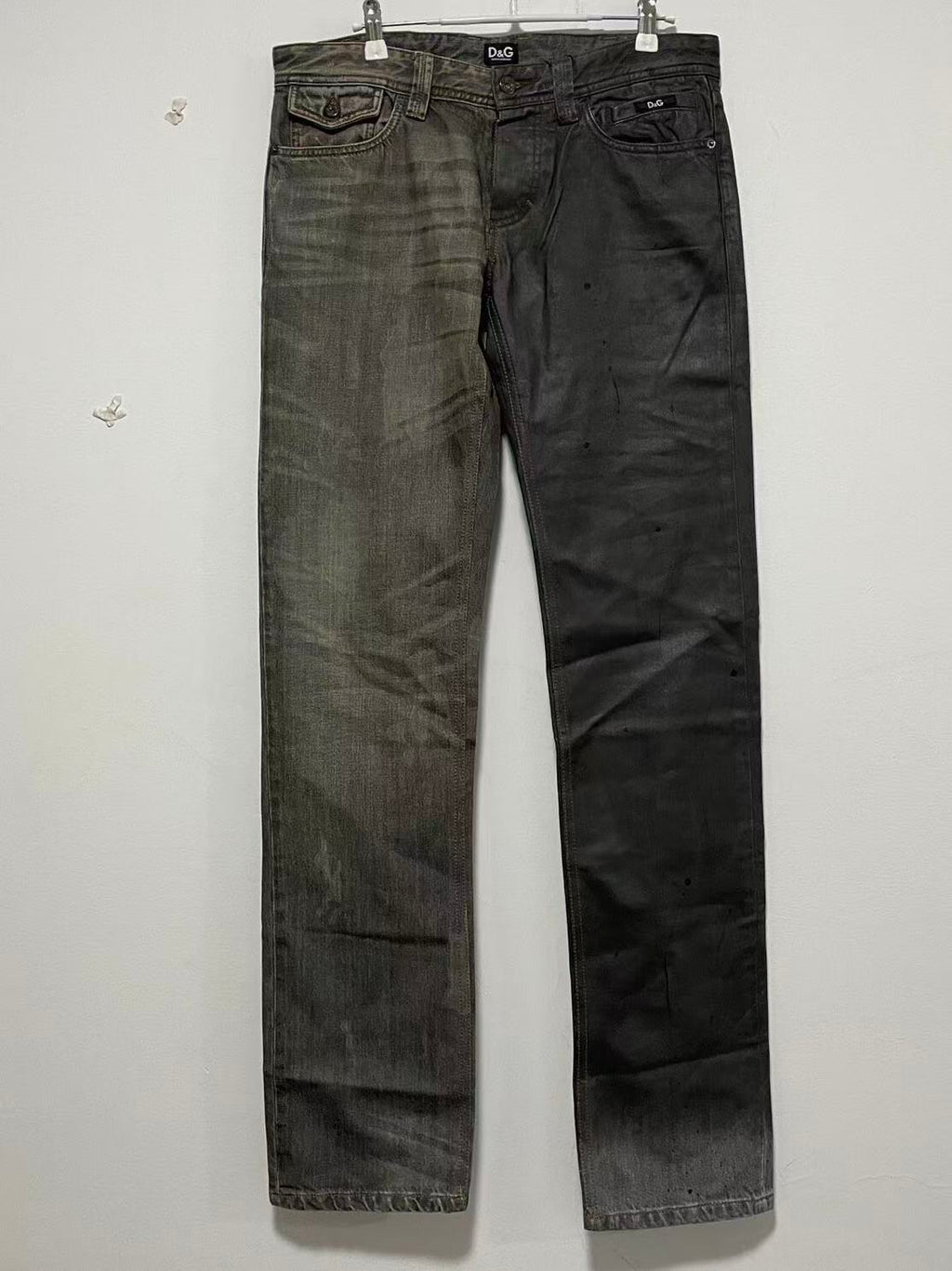 Dolce&Gabbana D&G Yinyang Waxed Jeans