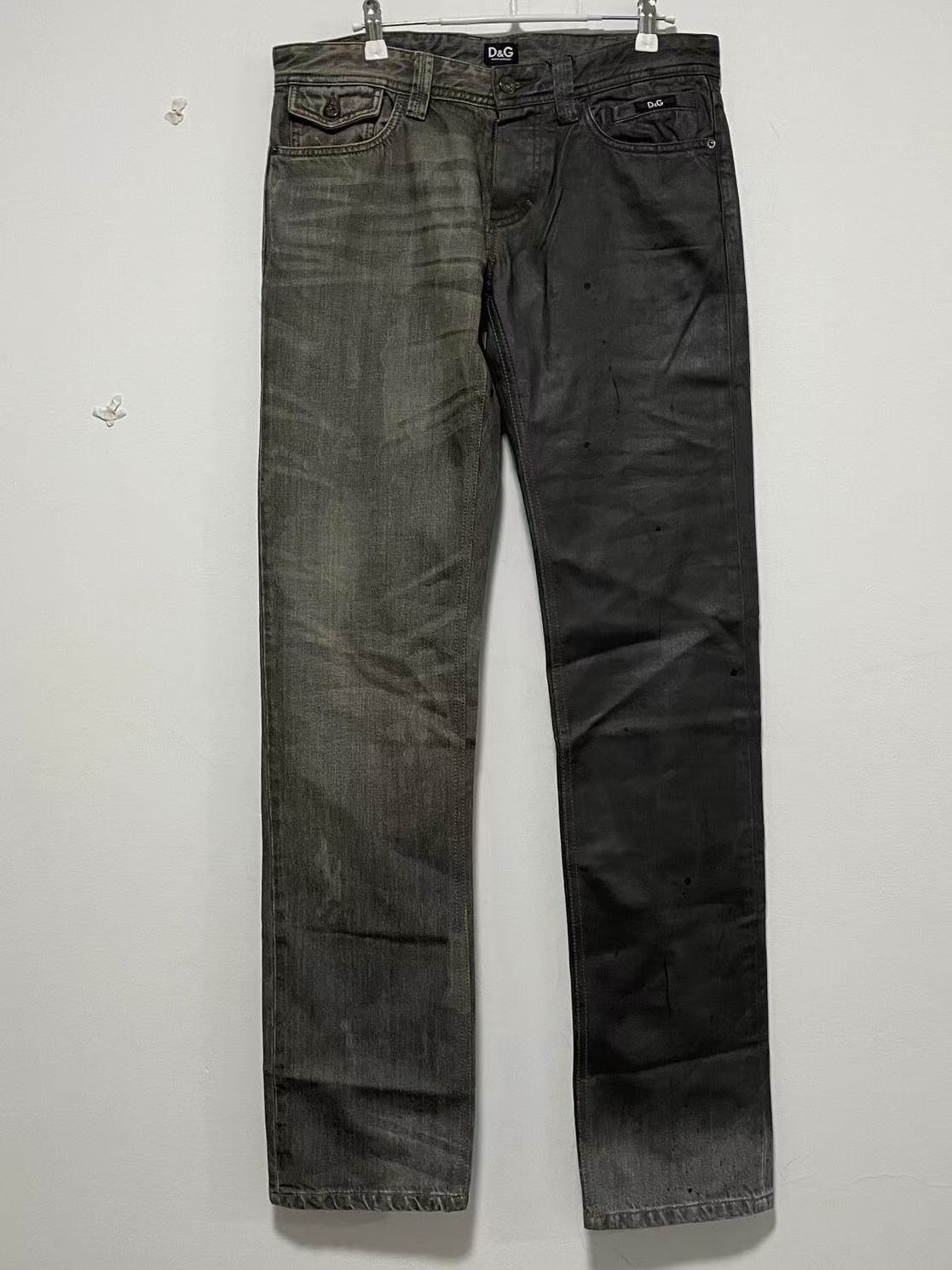 Dolce&Gabbana D&G Yinyang Waxed Jeans