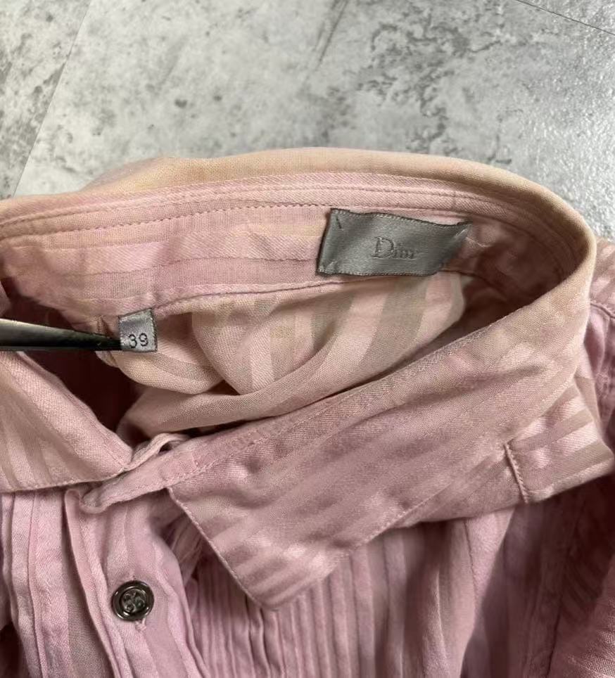 Dior Homme 05ss Pink Silk Shirt