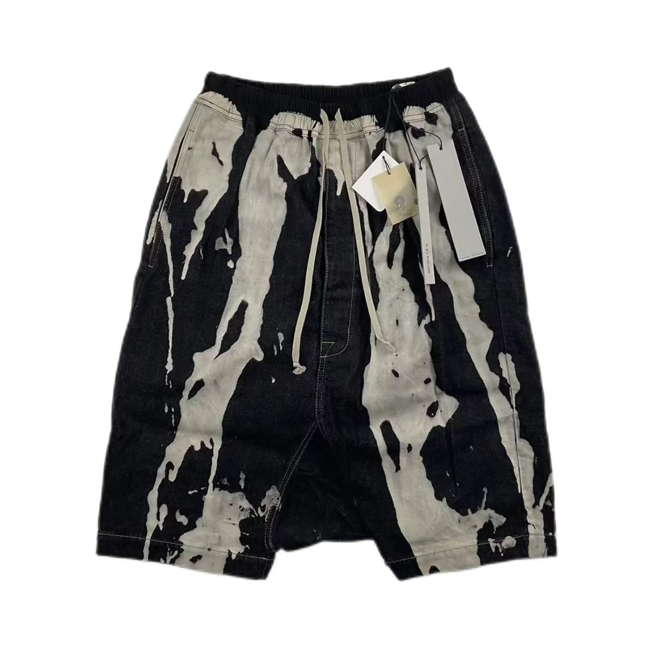 Rick Owens 16FW Mastodon Bleach Vomit Pod  Shorts