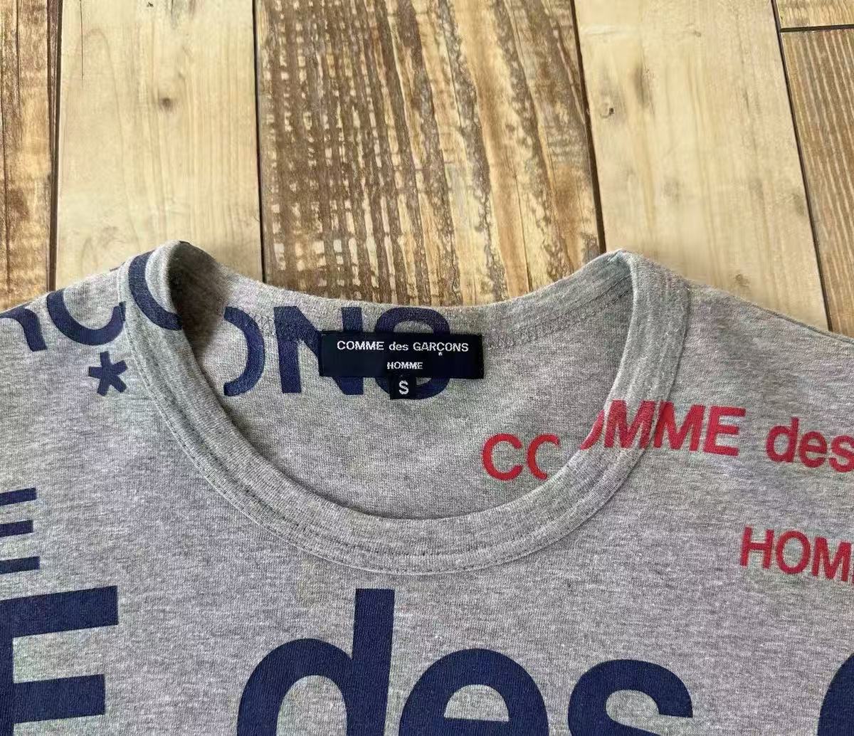 Comme Des Garcons Logo All-over Print Tee