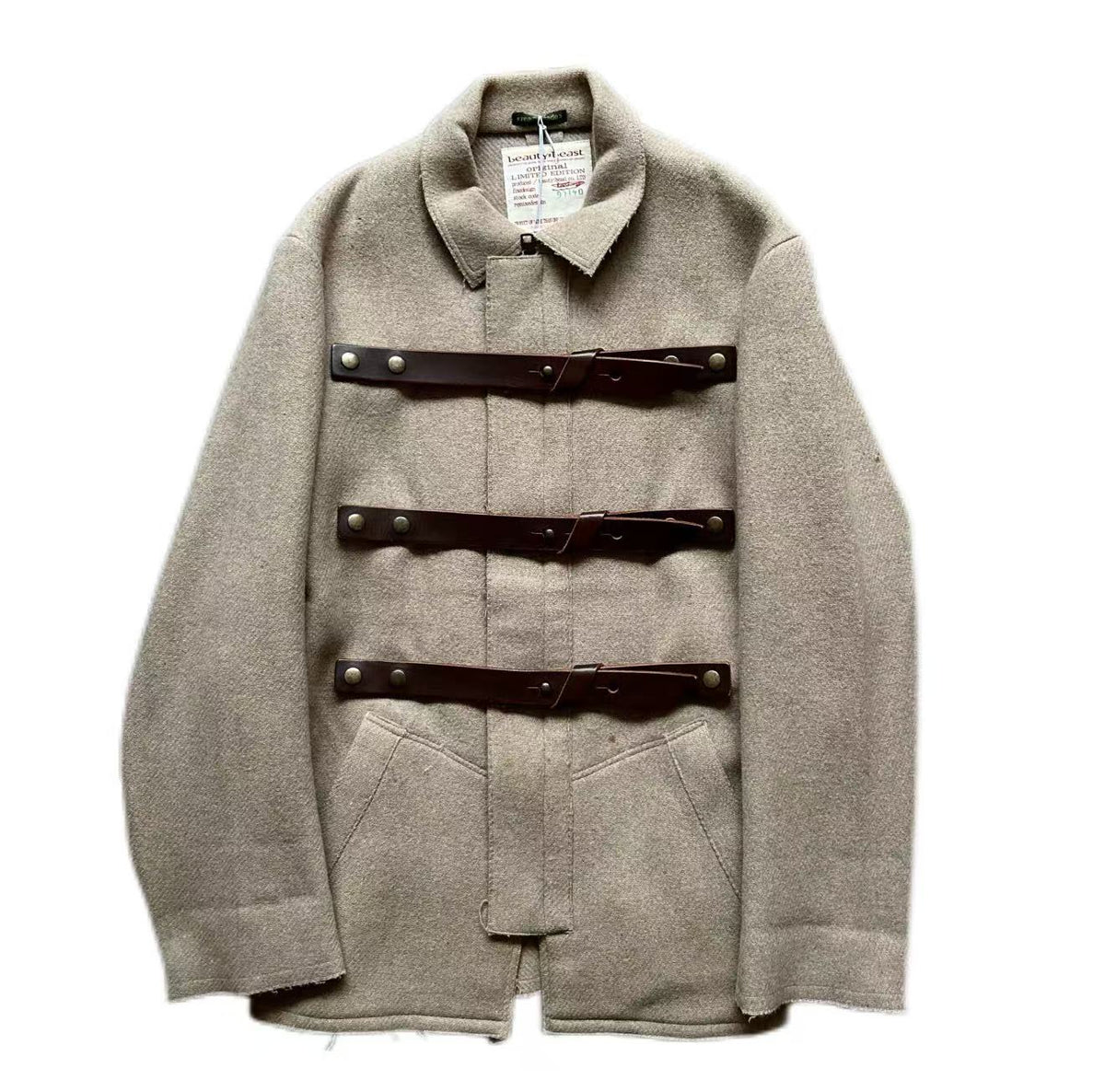Beauty：Beast Leather Buckle Jacket