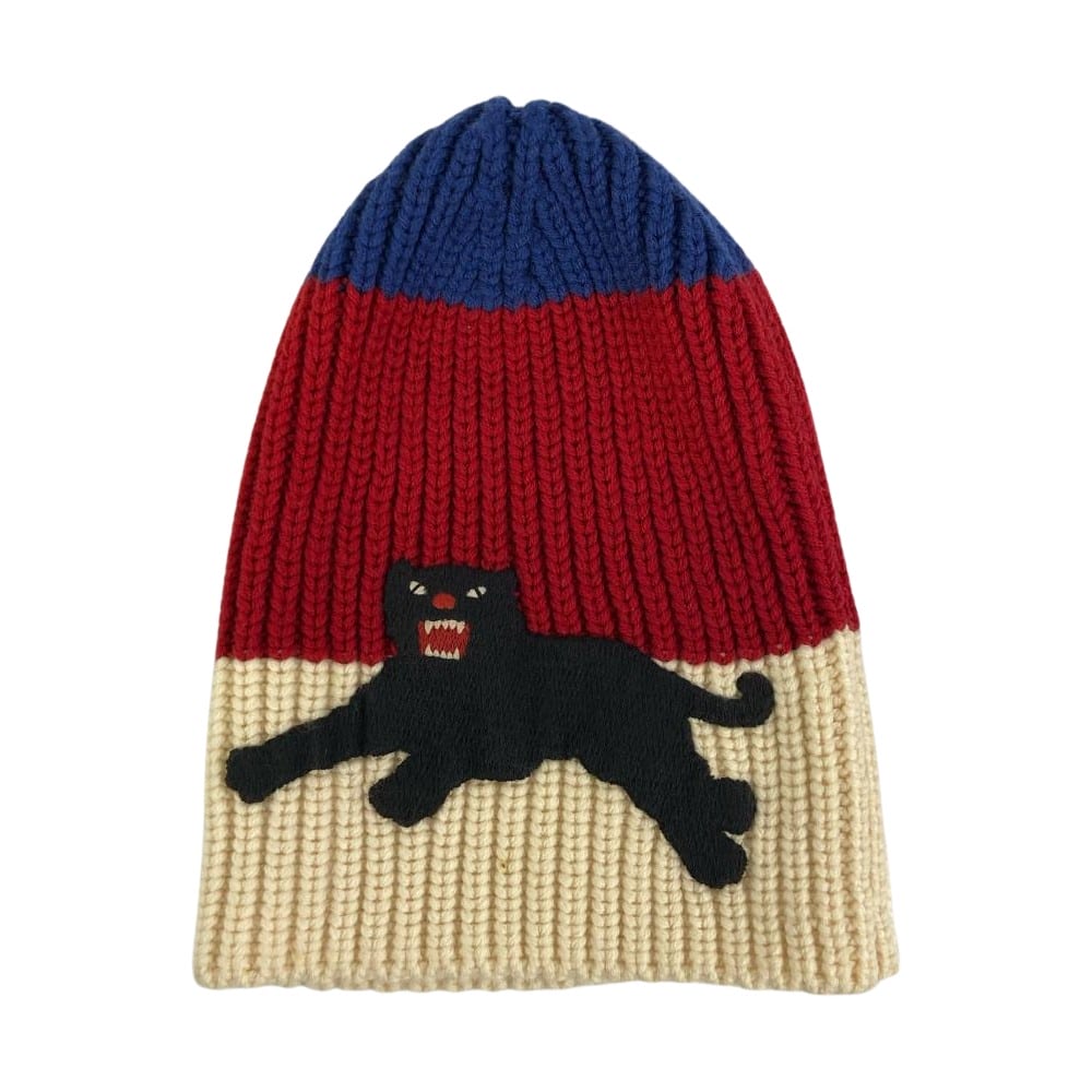 Gucci 19AW Panther Embroidered Wool Beanie