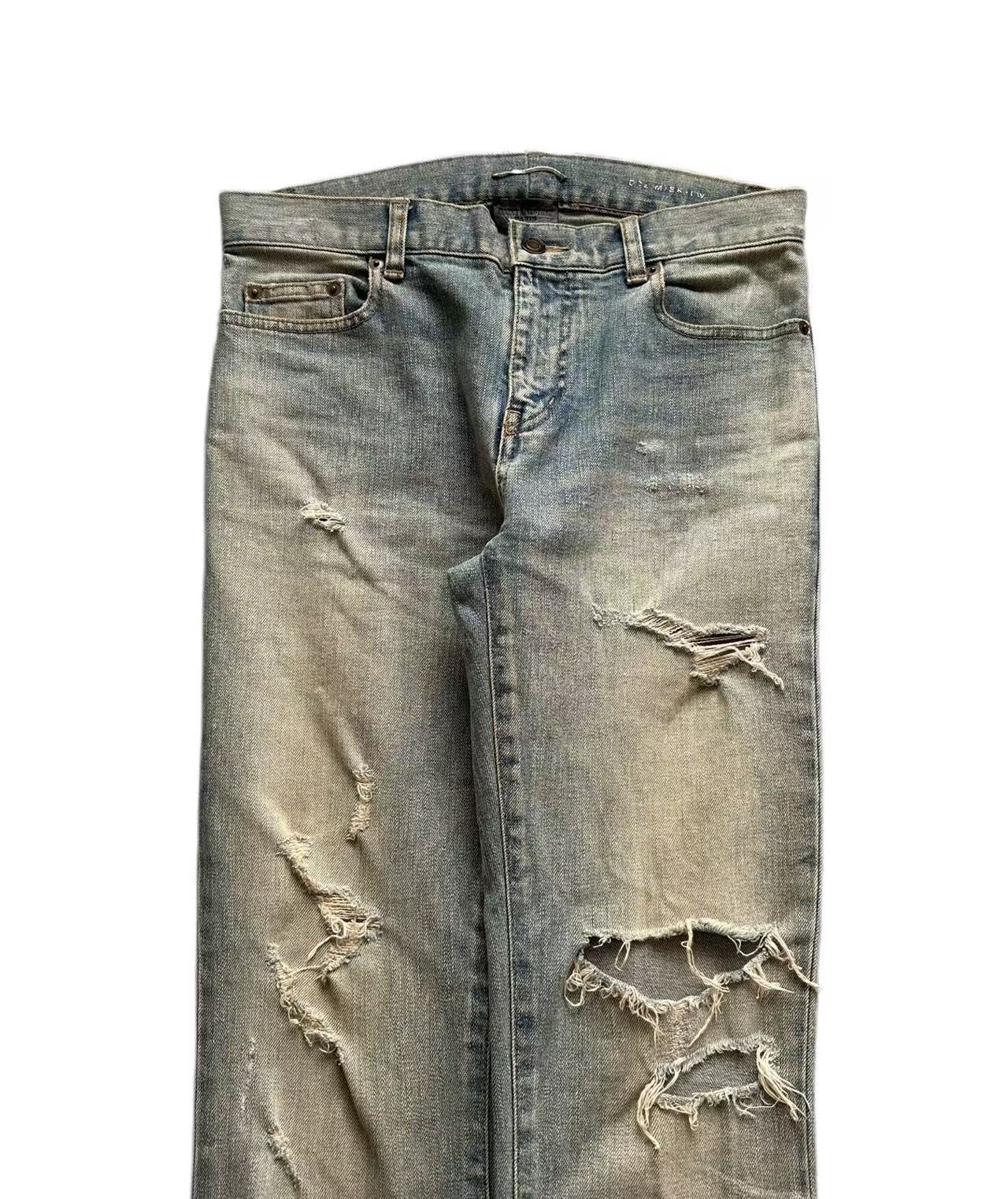 Saint Laurent 15AW Distressed Denim