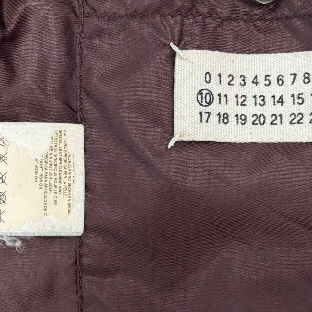 Maison Martin Margiela 06AW Deconstructed Leather Panel Down Jacket