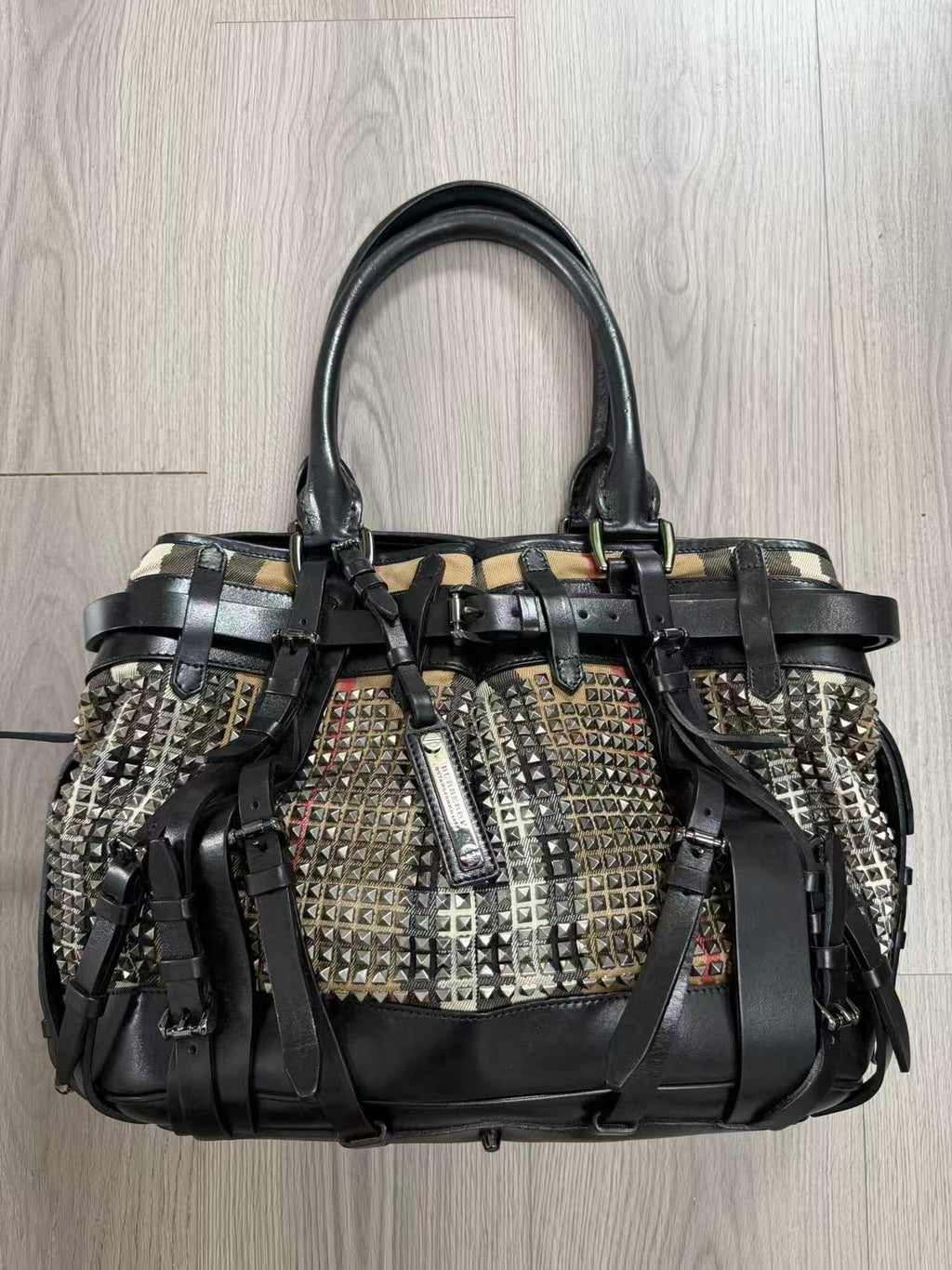 Burberry Prorsum 07AW Studded Laced Tote bag by Christopher Bailey