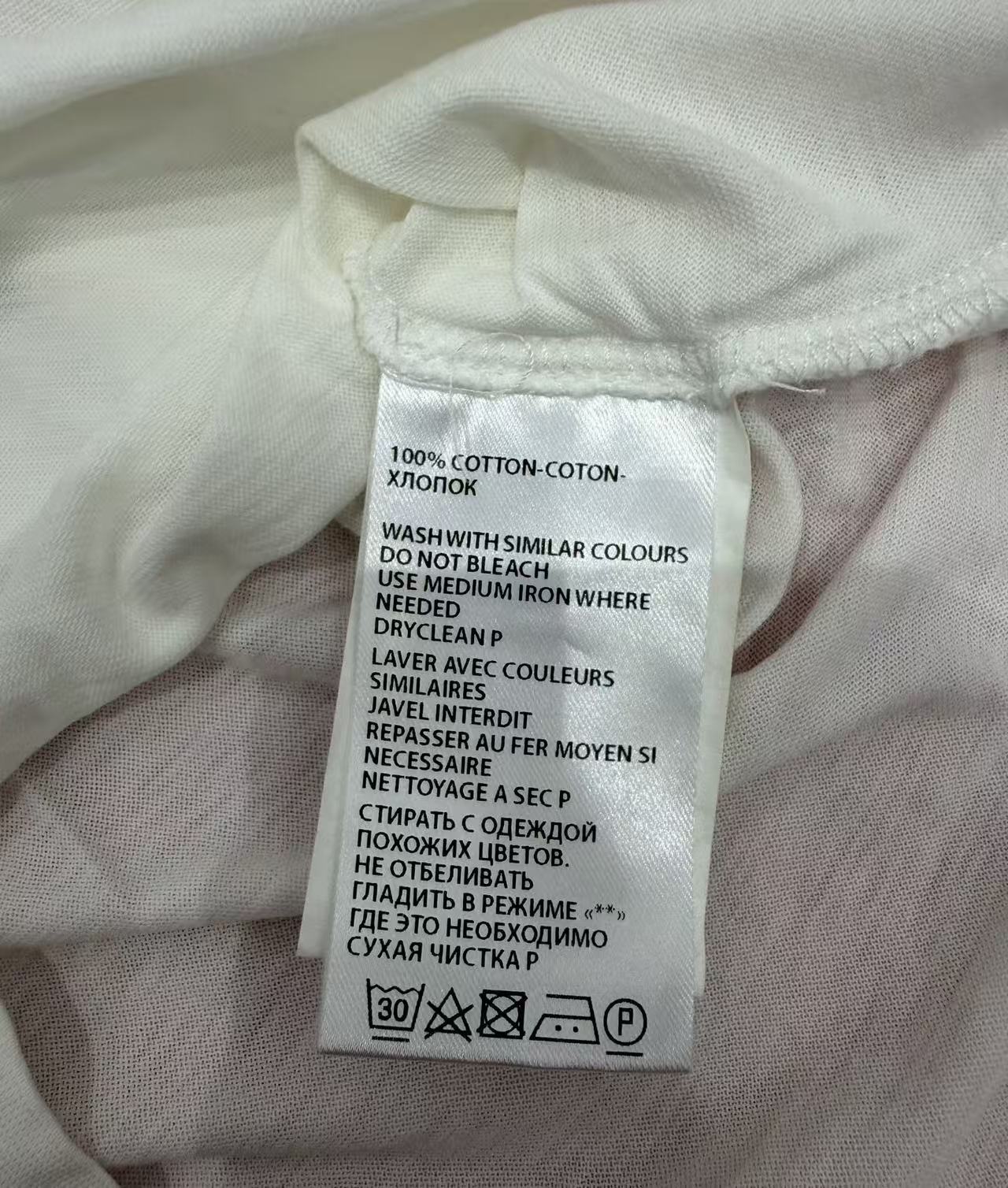 Ann Demeulemeester 00s White Graphic Tank Top