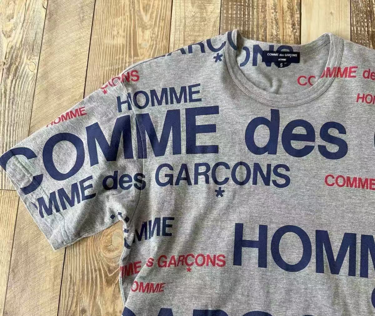 Comme Des Garcons Logo All-over Print Tee